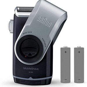 Braun Pocket M90 Rasierer Stainless Steel Battery Powered Shaver