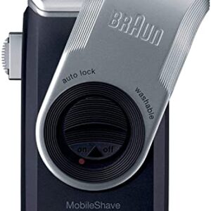 Braun Pocket M90 Rasierer Stainless Steel Battery Powered Shaver