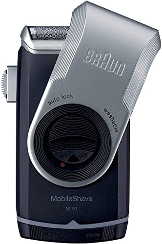 Braun Pocket M90 Rasierer Stainless Steel Battery Powered Shaver