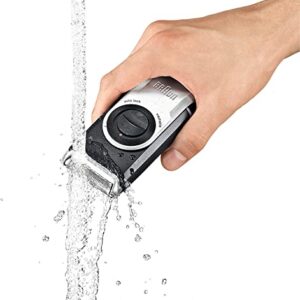 Braun Pocket M90 Rasierer Stainless Steel Battery Powered Shaver