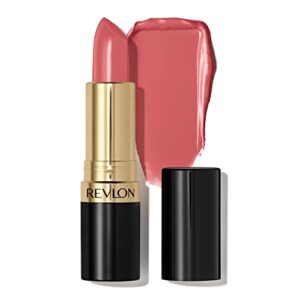 revlon lipstick, super lustrous lipstick, high impact lipcolor with moisturizing creamy formula, infused with vitamin e and avocado oil, 415 pink in the afternoon
