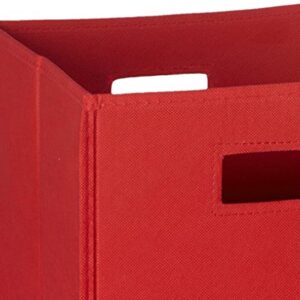 RiverRidge 2 Pc Storage, Red Folding Bin, 2 Piece