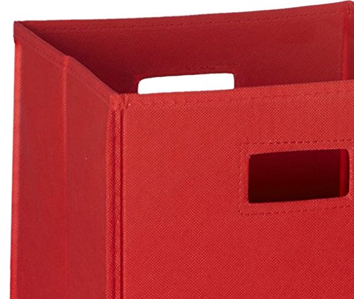 RiverRidge 2 Pc Storage, Red Folding Bin, 2 Piece