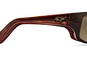 Maui Jim Men's and Women's Peahi Polarized Wrap Sunglasses, Tortoise/HCL® Bronze, Large
