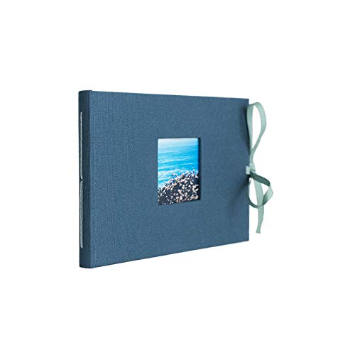 Kolo Noci Small 4x6 Photo Album, Holds 24 Photos, Ideal for Weddings and Baby Books, Lake