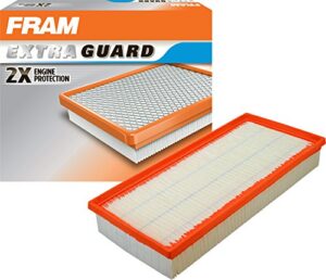 fram extra guard engine air filter replacement, easy install w/advanced engine protection and optimal performance, ca10236 for select audi, land rover, porsche and volkswagen vehicles
