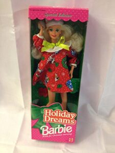 1994 holiday dreams christmas blonde barbie doll