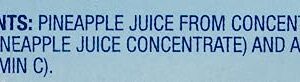 Dole 100% Pineapple Juice, 100% Fruit Juice with Added Vitamin C, 8.4 Fl Oz (Pack of 24)