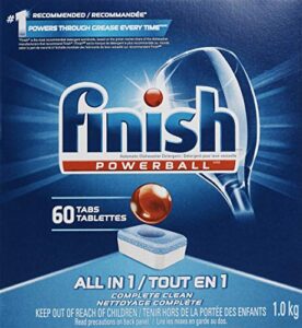 finish all-in-one dishwasher detergent powerball tablets, fresh scent 54 count