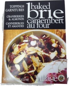 gourmet du village baked brie topping mix - cranberries & almonds, 1.8oz