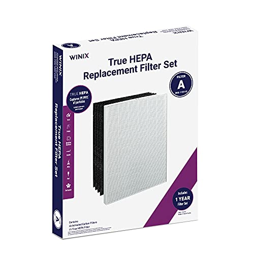 Genuine Winix 115115 Replacement Filter A for C535, 5300-2, P300, 5300, White/Black