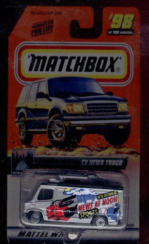 Matchbox 1999-98 of 100 Series 20 on the Road Again Tv News Truck 1:64 Scale