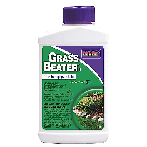 Bonide Grass Beater, 8 oz Concentrated Grass Killer, Systemic Herbicide Controls Crabgrass, Bermudagrass and More