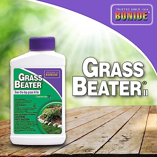 Bonide Grass Beater, 8 oz Concentrated Grass Killer, Systemic Herbicide Controls Crabgrass, Bermudagrass and More