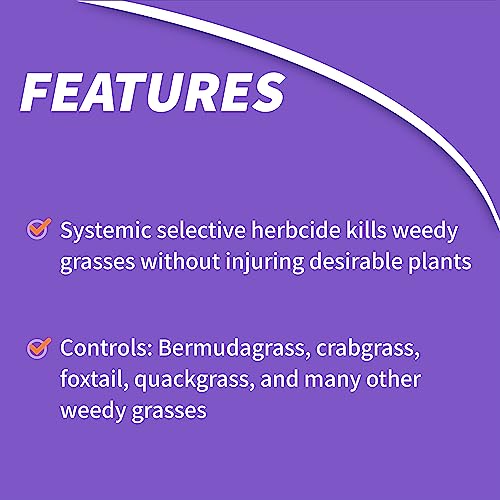 Bonide Grass Beater, 8 oz Concentrated Grass Killer, Systemic Herbicide Controls Crabgrass, Bermudagrass and More