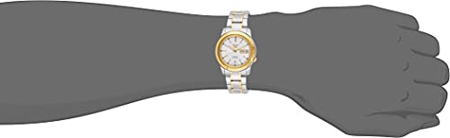 SEIKO Men's SNKE54 5 Automatic White Dial Two-Tone Stainless Steel Watch