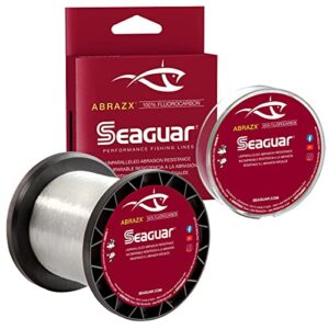 seaguar abrazx 100% fluorocarbon 200 yard fishing line (15-pound), clear, model:15ax200