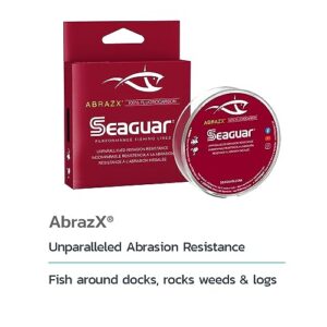 Seaguar Abrazx 100% Fluorocarbon 200 Yard Fishing Line (15-Pound), Clear, Model:15AX200