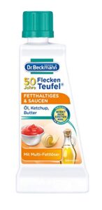dr. beckmann stain devil: fat, oil & sauces/ketchup remover (50ml / 1.7fl oz bottle)