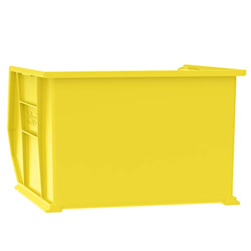 Akro-Mils 30270 AkroBins Plastic Hanging Stackable Storage Organizer Bin, 18-Inch x 16-Inch x 11-Inch, Yellow, 3-Pack