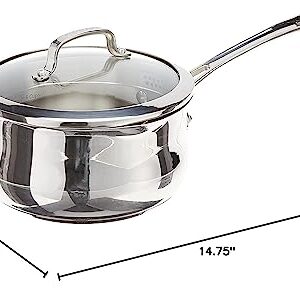 Cuisinart 419-18P 2-Quart Pour Saucepan with Cover Contour Cookware, Stainless Steel