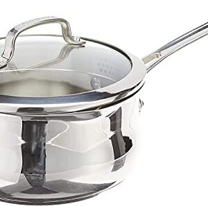 Cuisinart 419-18P 2-Quart Pour Saucepan with Cover Contour Cookware, Stainless Steel