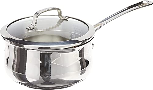 Cuisinart 419-18P 2-Quart Pour Saucepan with Cover Contour Cookware, Stainless Steel