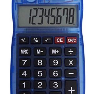 Victor 700BTS 8-Digit Pocket Calculator in Assorted Bright Colors, Battery and Solar Hybrid Powered LCD Display, Great for Students and Kids, Color Varies (Red, Green, Blue)