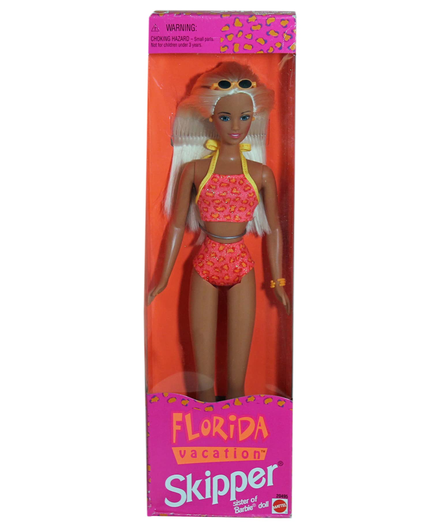 Mattel Barbie Florida Vacation 12 inch Skipper Doll