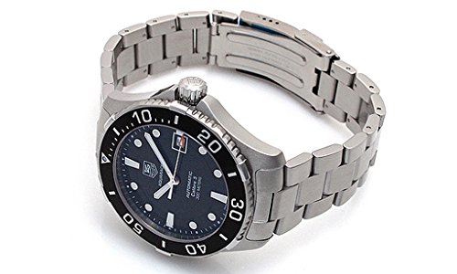 Tag Heuer Men's Aquaracer Calibre 5 Stainless Steel Black Dial Watch #WAN2110.BA0822