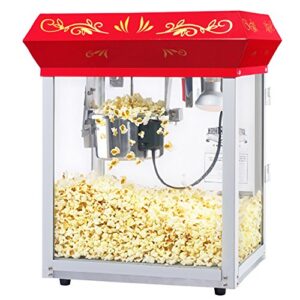 6112 Great Northern Popcorn Red Foundation Top Popcorn Popper Machine, 4 Ounce