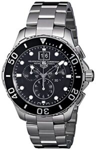 tag heuer men's can1010ba0821 aquaracer stainless steel chronograph watch