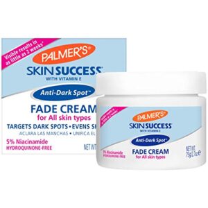 palmer's skin success anti-dark spot fade cream with vitamin e and niacinamide, helps reduce dark spots and age spots, suitable for all skin types 2.7 ounce