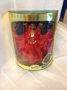 mattel barbie 1993 happy holidays african american barbie doll: special edition