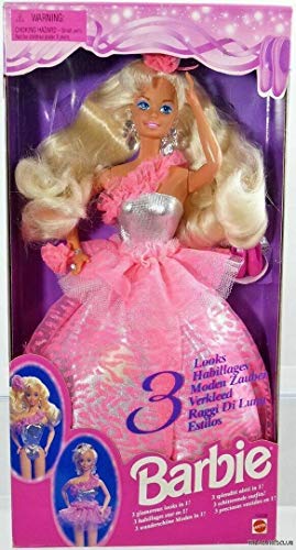 Mattel Barbie 3 Looks 1995 #12339 Doll