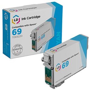 ld products remanufactured ink cartridge replacement for epson t069220 ( cyan )