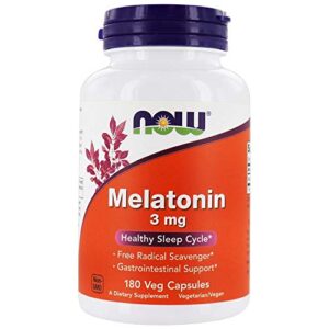 melatonin 3 mg 180 capsules (pack of 2)