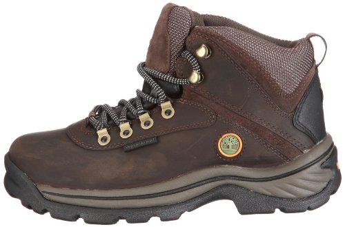 TimberlanD Women's White LeDge MiD Ankle Boot,Dark Brown,8 M US