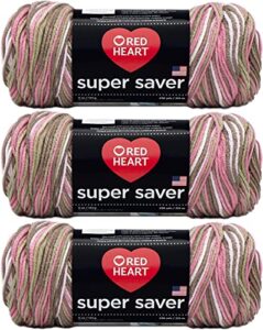 red heart super saver yarn (3-pack) pink camo e300-972