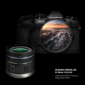 Olympus M.Zuiko Digital ED 9-18mm F4.0-5.6 Lens, for Micro Four Thirds Cameras