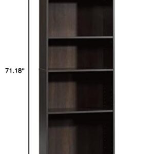 Sauder Beginnings 5-Shelf Bookcase, Cinnamon Cherry finish