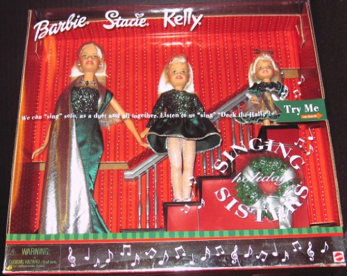 Barbie Holiday Singing Sisters Stacie Kelly Dolls Sing Deck The Halls (2000)