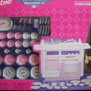Barbie FUN FIXIN' DISHWASHER Set DELUXE APPLIANCE Playset w DISH WASHER, Dishes & MORE (1997 Arcotoys, Mattel)