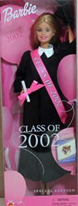 barbie class of 2002 special edition doll w black grad gown (2001)