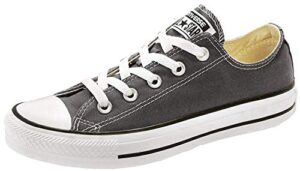 converse unisex chuck taylor all star low top black/white sneakers - us men 6 / us women 8