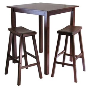 Winsome Parking 3-pc Pub Set Dining Table, Walnut