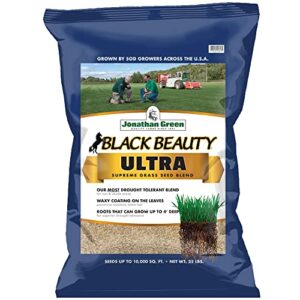 jonathan green (10323) black beauty ultra grass seed - cool season lawn seed (25 lb)
