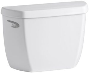 kohler k-4436-0 wellworth 1.28 gpf toilet tank with class five flushing technology, white