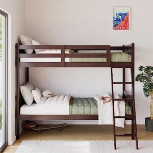 storkcraft caribou twin-over-twin bunk bed (espresso) – greenguard gold certified, converts to 2 individual twin beds