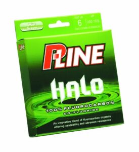 p-line halo co-fluoride fluorocarbon mist green fishing line (200-yard, 20-pound)